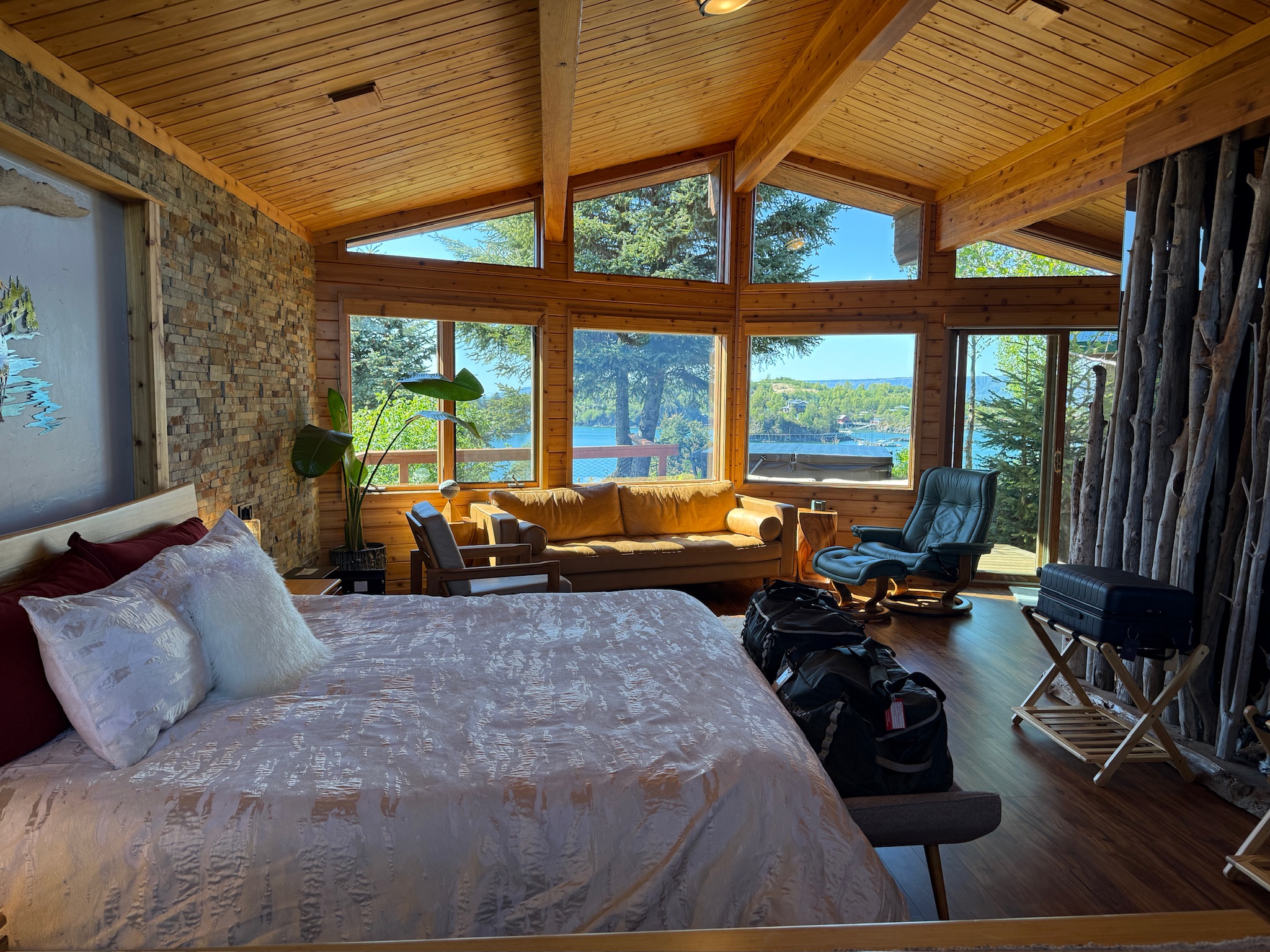 A float plane evoking access to remote Alaska wilderness in the Founder's Collection